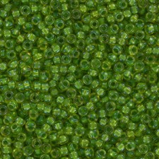 Miyuki rocailles Perlen 11/0 - Fancy lined chartreuse 11-3739